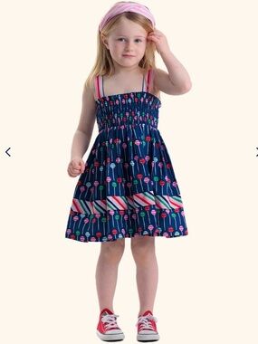 EUC MACRAE SKYE SMOCKED TOOSTIE POP LOLLIPOP DRESS SIZE 10